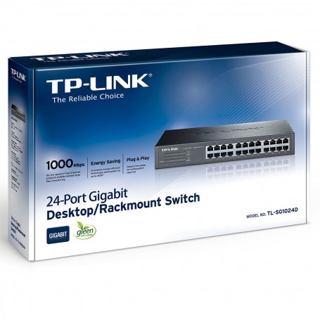 TP-LINK TL-SG1024D Switch rackable/de bureau Gigabit 24 ports - 10/100/1000