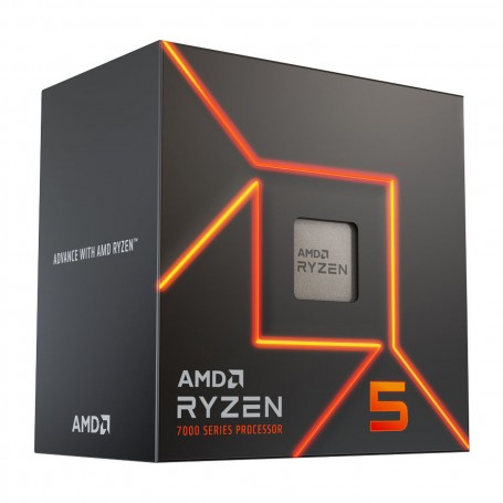 AMD RYZEN 5 7600 - Boite - 6-Core 12-Threads - Socket AM5 - Game Cache 40 Mo - 5nm - AMD Radeon Graphics
