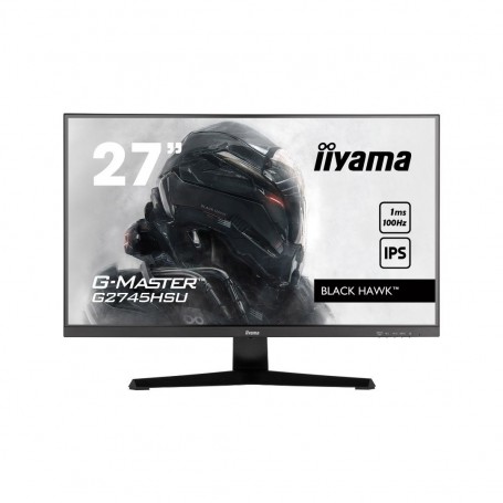iiyama 27" LED - G-Master G2745HSU-B1 Black Hawk - 16/9 - Dalle IPS - 75Hz - FreeSync - HDMI/DisplayPort - Haut-parleurs