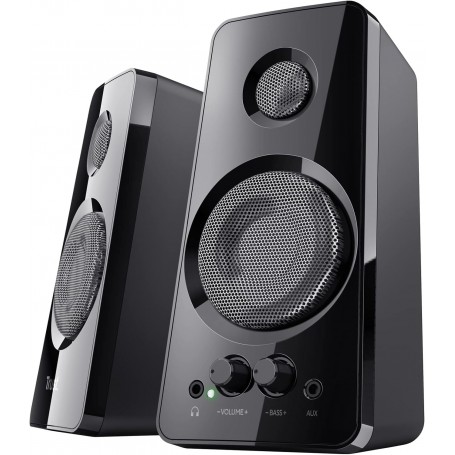 Trust Tytan 2.0 Système de Haut-Parleurs - 2x18W RMS - Noir - USB & Jack 3.5