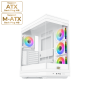 Boitier Moyen Tour E-ATX Xigmatek Meta RGB avec panneaux vitrés (Blanc)