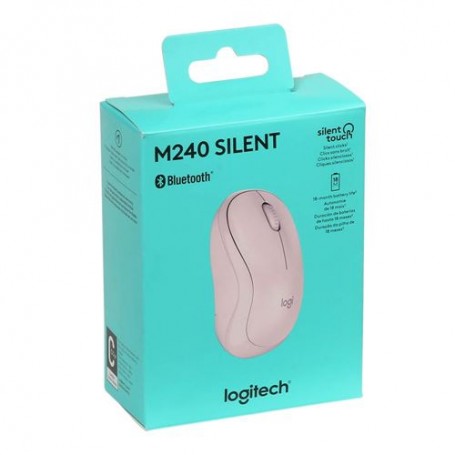 Logitech M240 Silent (Noir) - Souris sans fil Bluetooth - capteur optique 1000 dpi - 3 boutons