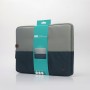 WE Housse Polyeste Slim 15.6'' - Bicolore Bleu/Gris - Protection Antichoc & Rayures