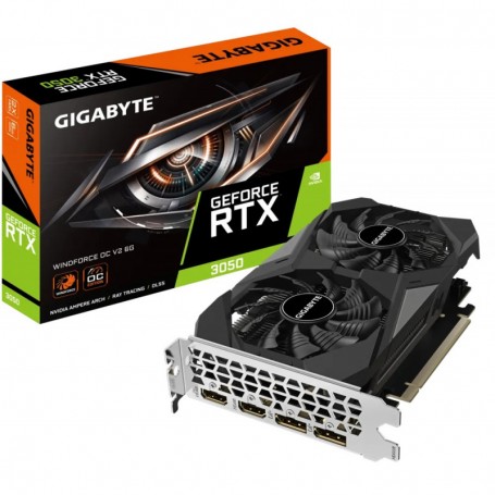 GIGABYTE - GV-N3050WF2OCV2-6GD - Nvidia GeForce - RTX3050 - 1477MHz - 6Go GDDR6