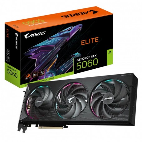 GIGABYTE N5060AORUS E-8GD - Nvidia GeForce RTX5060 - 8Go GDDR7 - 1x HDMI - 3x DisplayPort - PCI Express 5.0 Halo RGB
