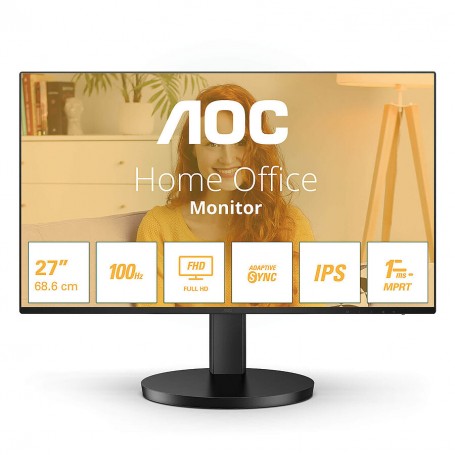 Ecran 27" AOC B3 Series 27B3HA2 Full HD 100Hz - HDMI - VGA - Haut parleur intégré