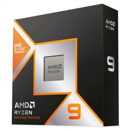 Processeur AMD Ryzen 9 9900X3D (4.4Ghz/5.5Ghz) AM5 - 12CORE - AMD Radeon Graphics 2 -BOX Sans ventilateur