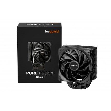 BE QUIET PURE ROCK 3 BLACK - Ventilateur processeur Socket Intel 1700/1851 & AMD AM4/AM5 - 120MM