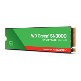 SSD WD Green SN3000 - M.2 2280 - 500 Go - PCI Express NVMe 4.0 x4 - 100To TBW - 5000Mo/s
