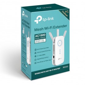 TP-Link RE550 (AC1900) - Répéteur de signal WiFi 5 + Mesh - AX1900 - 1X RJ45 1000 Mbits/s