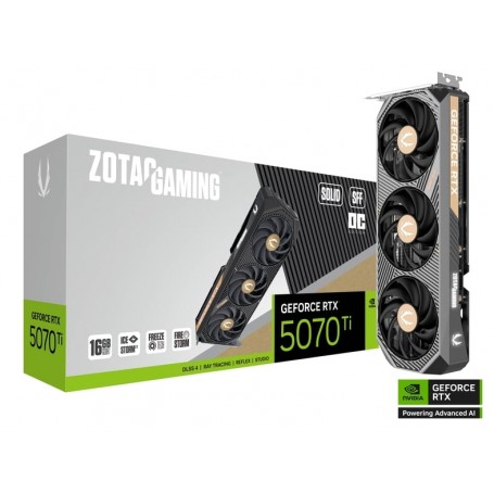 Carte Graphique Zotac Gaming GeForce RTX 5070 Ti Solid SFF OC 16Go DDR7