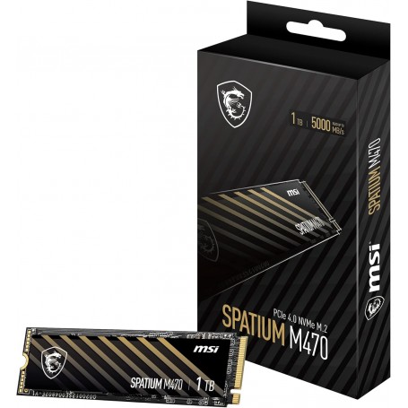 MSI SPATIUM M470 - SSD M.2 PCIe Gen4 NVMe - 1To - 5000 Mb/s