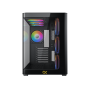 Xigmatek Pano RGB TG Noir - ARGB - EN44250 - 7x ventilos RGB - Grande Tour ATX